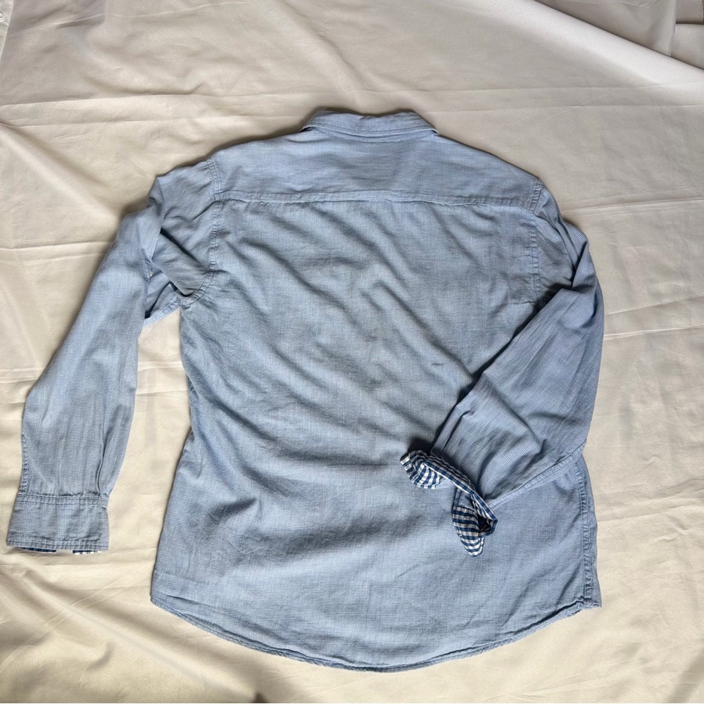 Paper Denim & Cloth Blue Oxford Button Down Shirt XL Classic Preppy Dadcore - Picture 3 of 13